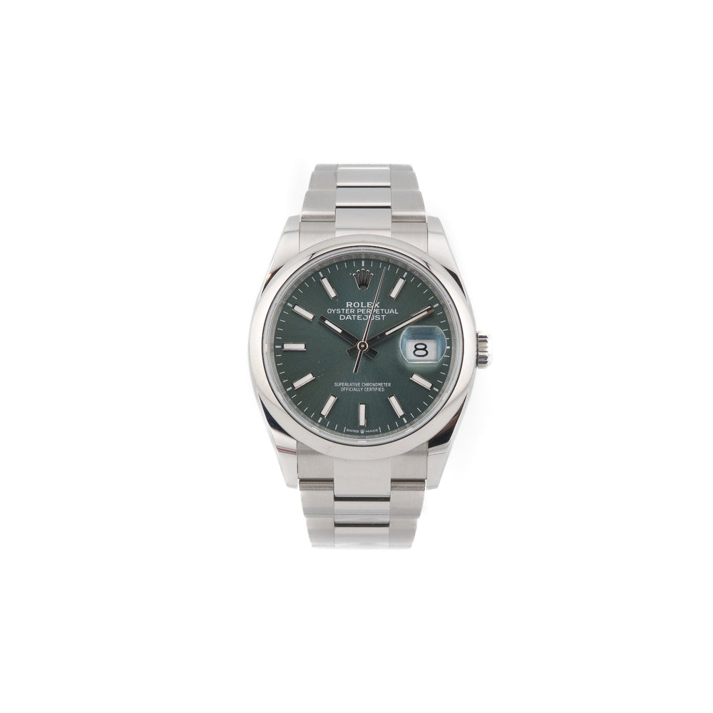 Datejust 36 Oystersteel "Mint Green" - 2025
