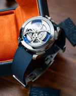 Navy Curved CTS Rubber Strap for MB&F MAD1