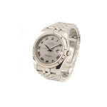 Datejust 36 - Oystersteel and 18k White Gold "Silver Roman" Dial - 2005