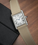 Cream Saffiano Cartier Tank Strap