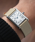 Cream Saffiano Cartier Tank Strap