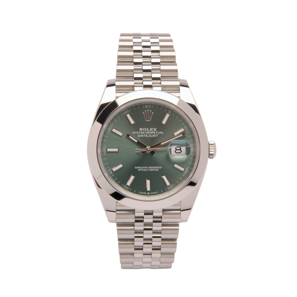 Datejust 41 - Oystersteel, Mint Green (2023)