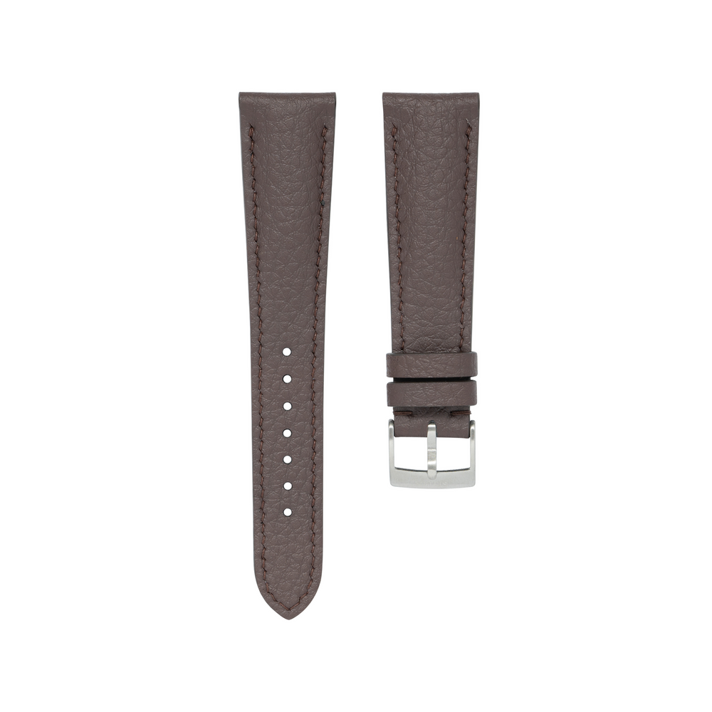 Dark Brown Rubberised Leather (Togo) Signature Strap