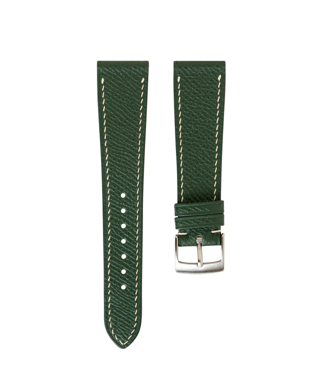 Hunter Green Epsom Slim Strap