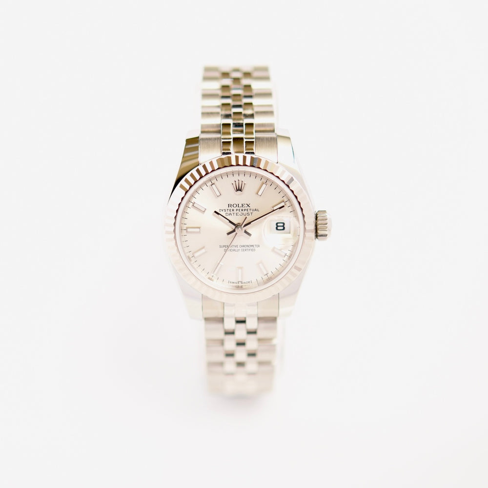 Datejust 26 Oystersteel & White Gold, "Silver" (2019)