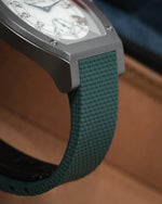 Emerald Green Sailcloth CTS Rubber Strap for F.P. Journe Élégante 48mm
