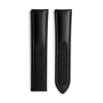 Loop-Less™ Black Sailcloth Watch Strap with Black Stitching