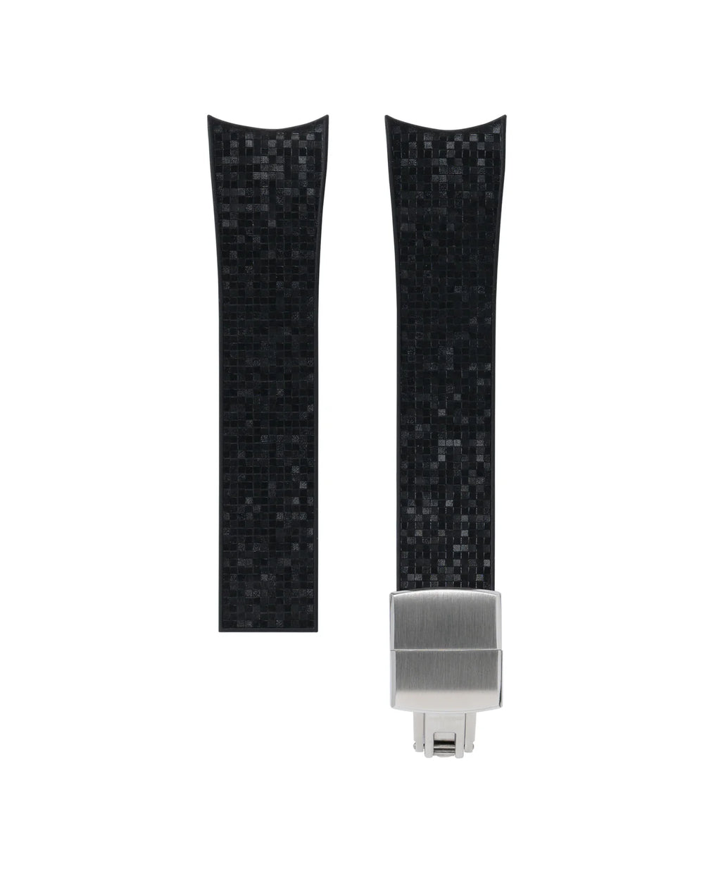 Black Curved CTS Rubber Strap for MB&F MAD1
