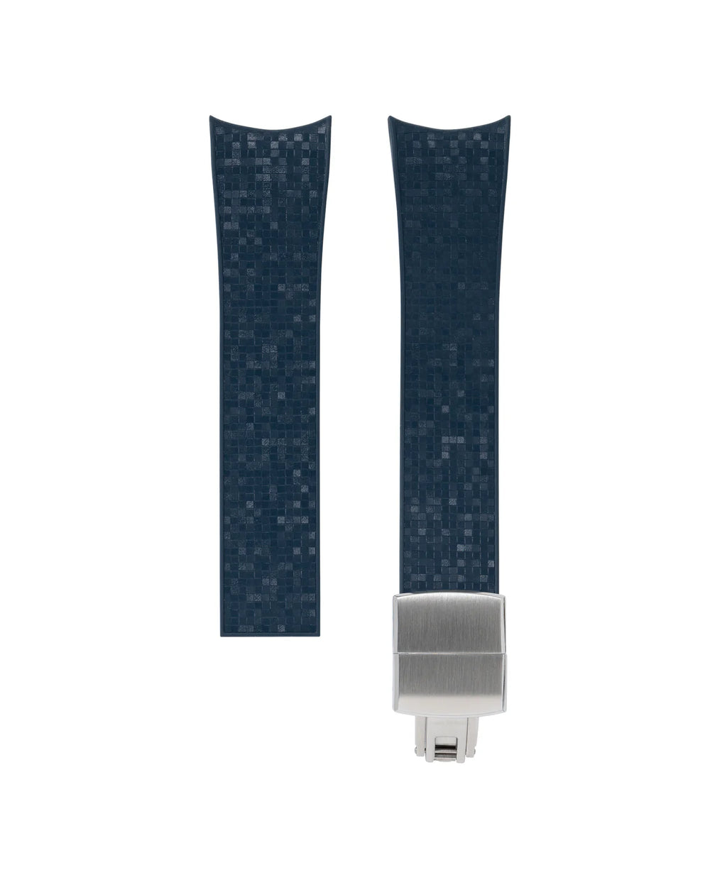 Navy Curved CTS Rubber Strap for MB&F MAD1