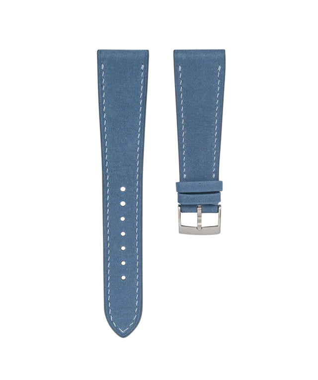 Pastel Blue Nubuck Slim Strap