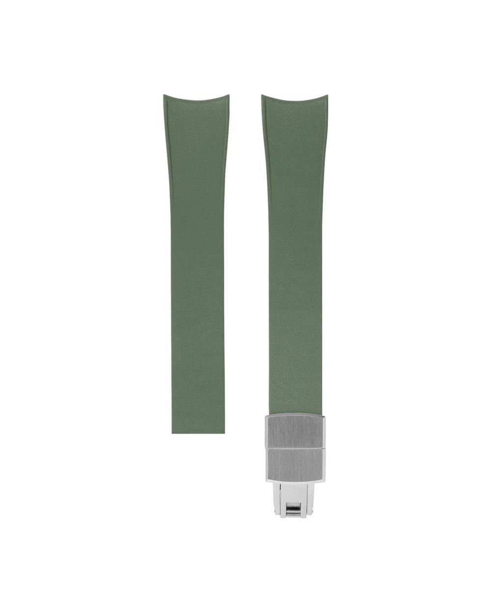 Olive Green Curved Rubber CTS Strap