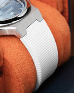 White Sailcloth CTS Rubber Strap for Artelier Wen Perception