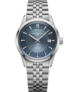 Freelancer Men's Automatic Blue Dial Stainless Steel Bracelet Watch, 38 mm