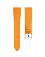 Sun Yellow Rubberised Leather (Smooth) Slim Strap