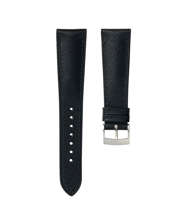 Black Saffiano Signature Strap