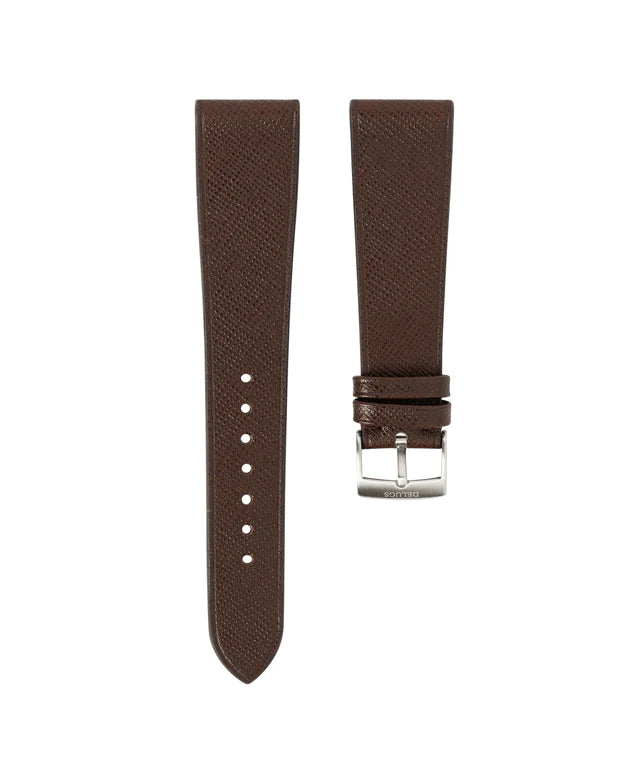 Dark Brown Saffiano Stitchless Strap