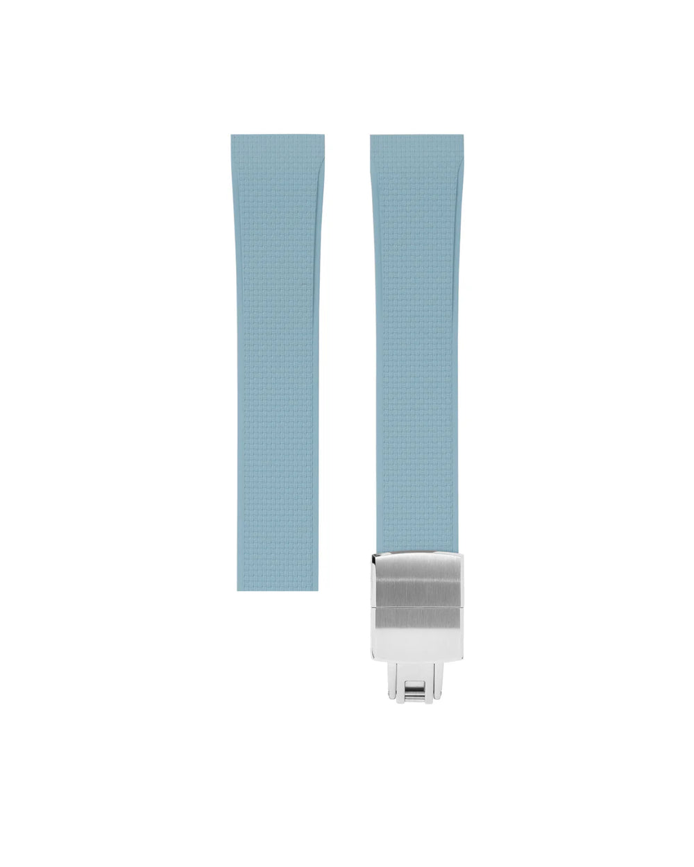 Baby Blue Sailcloth CTS Rubber Strap for Cartier Santos de Cartier