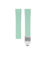 Mint Green Sailcloth CTS Rubber Strap for Cartier Santos de Cartier