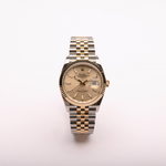 2022 Datejust 36 - Oystersteel & Yellow Gold, Golden Fluted Motif Dial