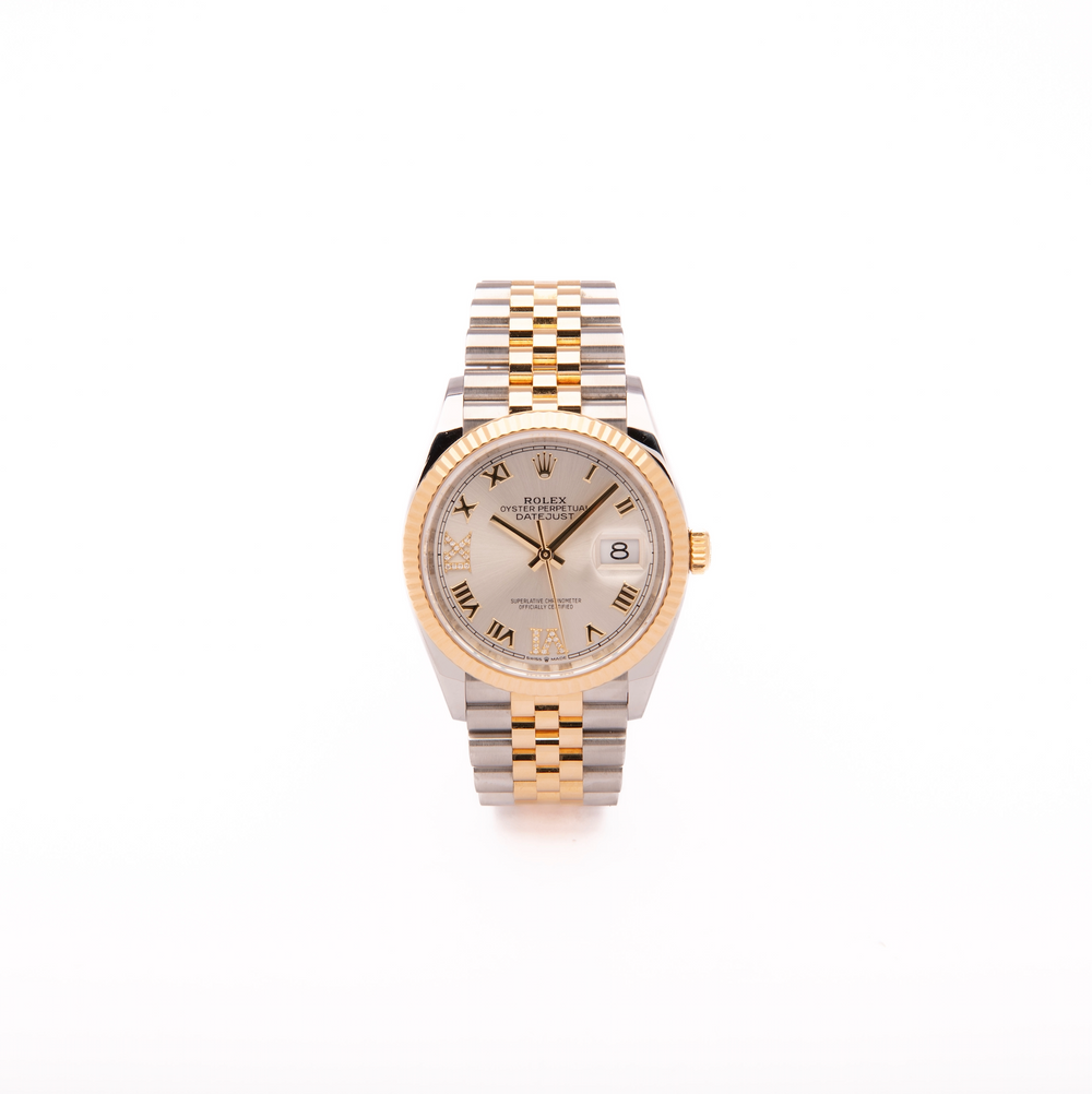 Datejust 36 - Oystersteel & Yellow Gold, Diamond-Set Dial (2018)