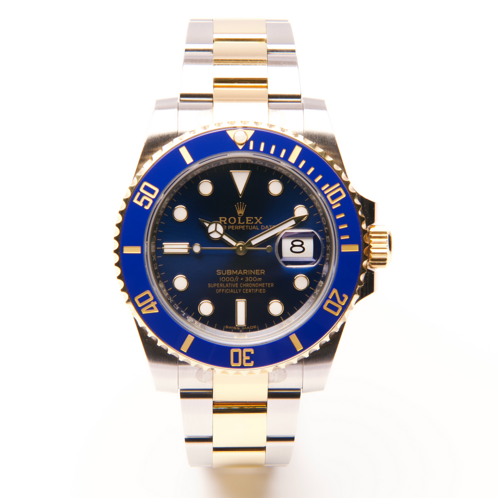 Discontinued Submariner Date 40mm - Oystersteel & Yellow Gold "Bluesy" (2016)