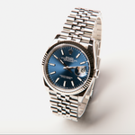 Datejust 36 - Oystersteel and White Gold, Bright Blue (2022)