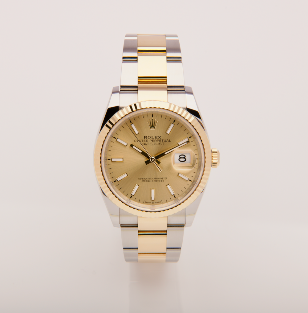 Datejust 36 - Oystersteel & Yellow Gold, Champagne Dial (2022)