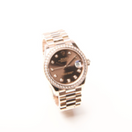 Datejust 31 - 18ct Everest gold with diamonds - Chocolate Dial