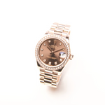 Datejust 31 - 18ct Everest gold with diamonds - Chocolate Dial