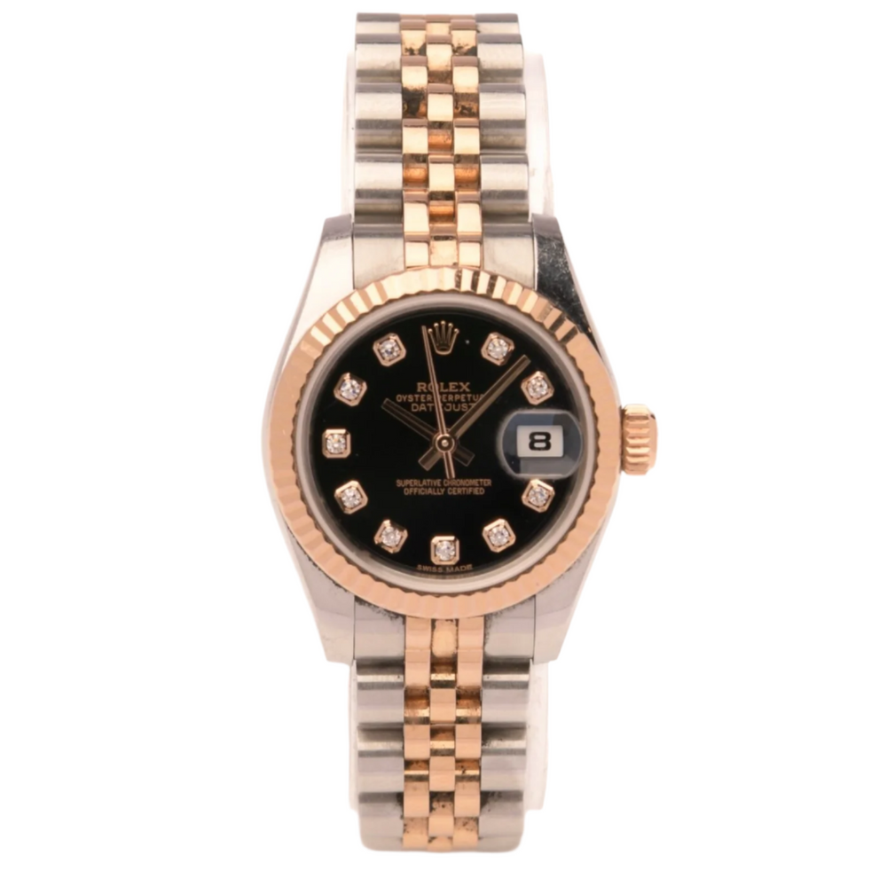 Datejust 26 - Oystersteel & Everose Gold, Diamond Dial
