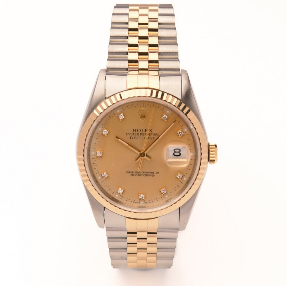 Datejust 36 - Oystersteel & Yellow Gold, Champagne Dial (1994)