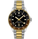 TISSOT SEASTAR 1000  GMT, 40MM BLACK- Quartz