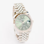 Datejust 41- Oystersteel & 18 ct White Gold, Mint Green (2024)