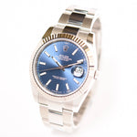 Datejust 41 - Oystersteel & 18 ct White Gold, Bright Blue (2024)