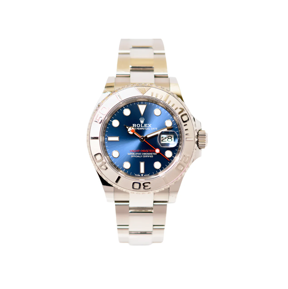 Yacht-Master 40 - Oystersteel & Platinum bezel, Bright Blue Dial, 126622 (2023)