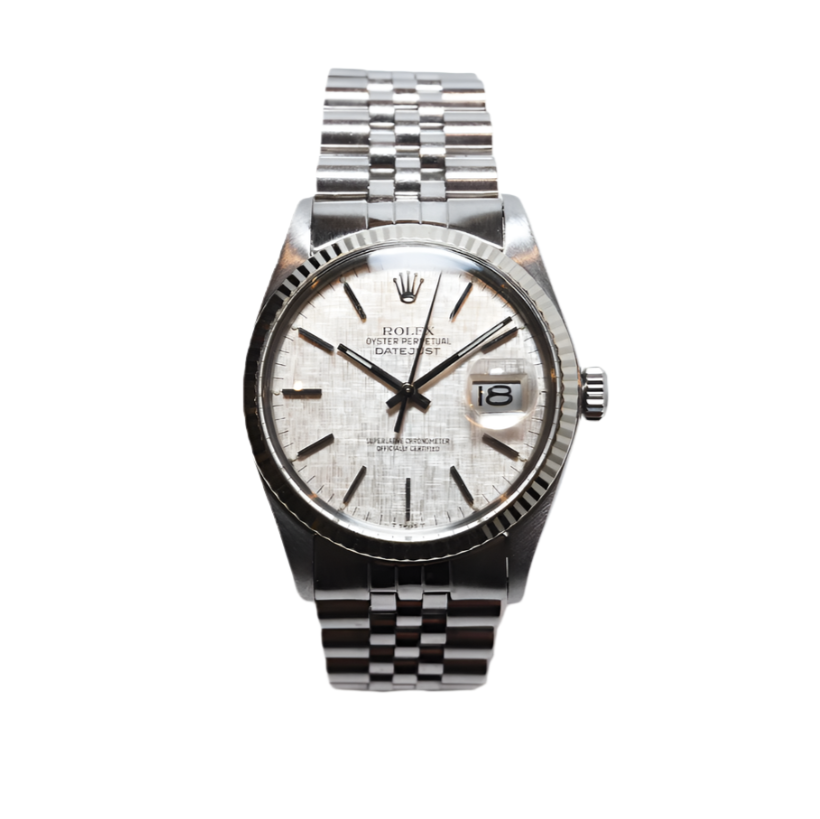 Vintage Datejust 36 - Oystersteel and White Gold, Linen Dial - 1979
