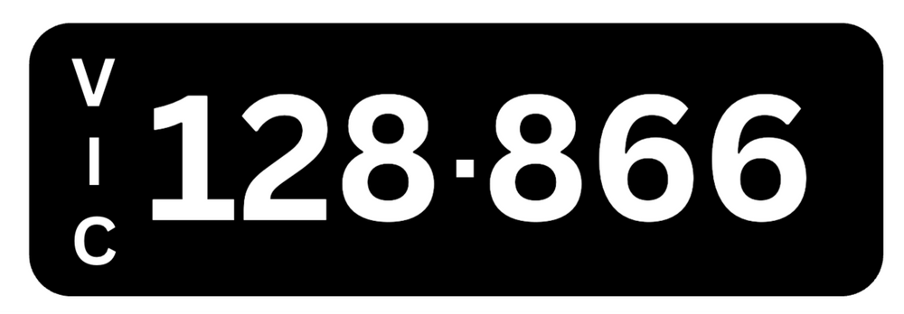 Swiss Number Plate 128 866