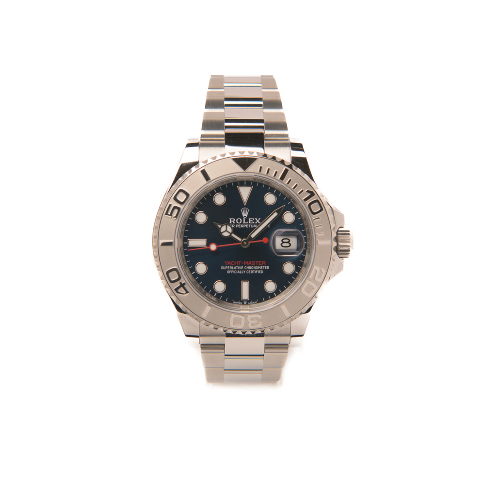 Yacht-Master 40 - Oystersteel & Platinum bezel, Bright Blue Dial, 126622 - 2023