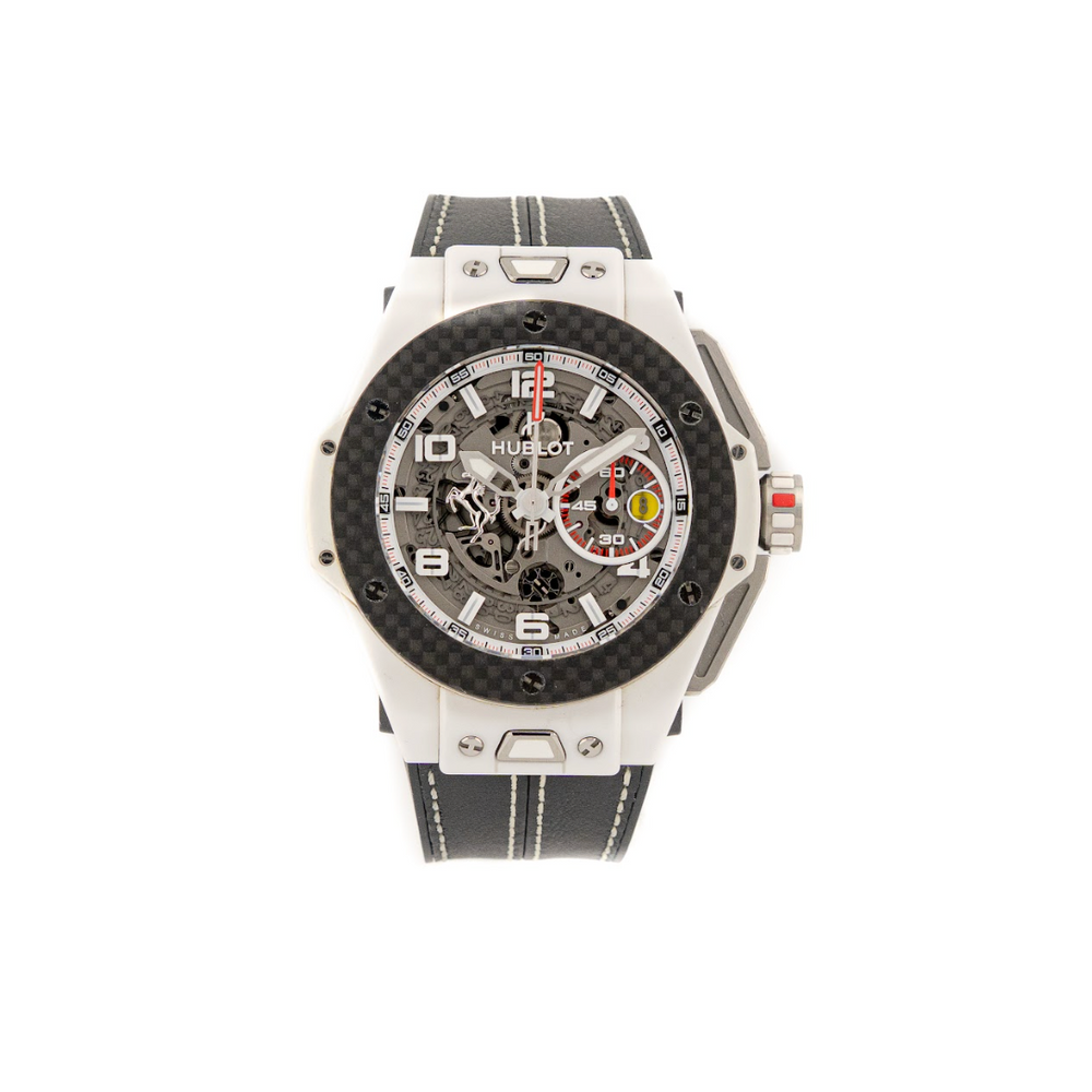 Big Bang Ferrari Limited Edition Skeleton Chronograph "White" - 2016 - Swiss Emporium