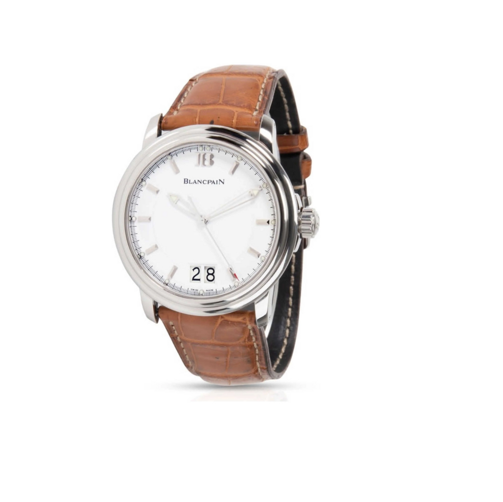 Blancpain Leman Big Date SS White Dial