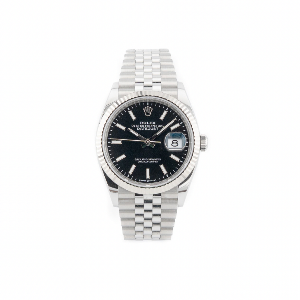 Datejust 36 Oystersteel and 18ct White Gold "Black" - 2025