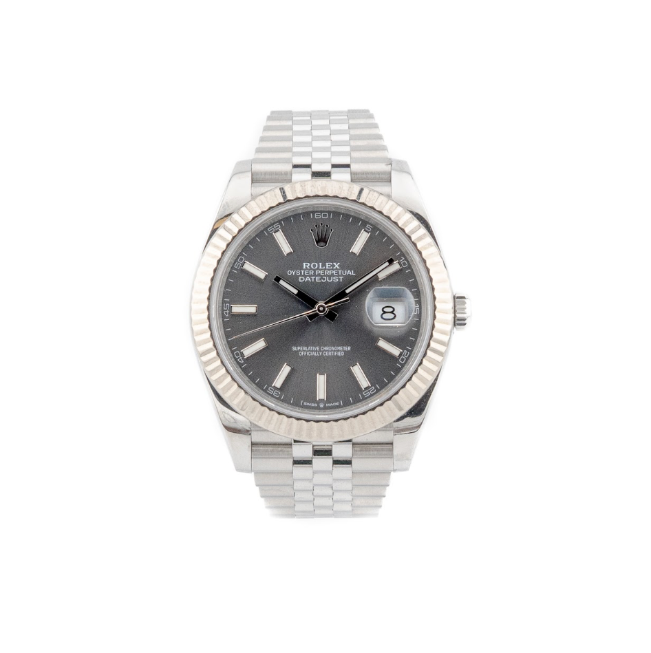 Datejust 41- Oystersteel & 18 ct White Gold, "Rodium" - 2020