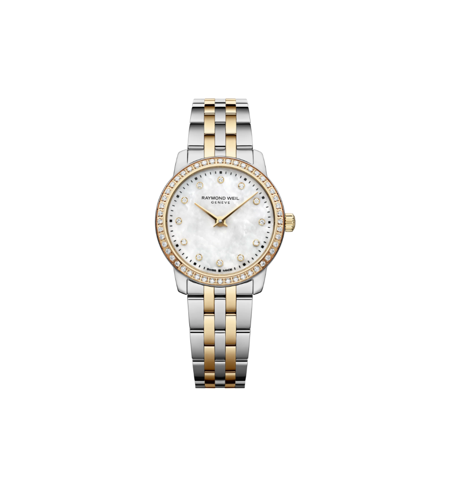 Toccata Classic 24 mm, Mother-of-Pearl dial (Diamond Bezel, two-tone)