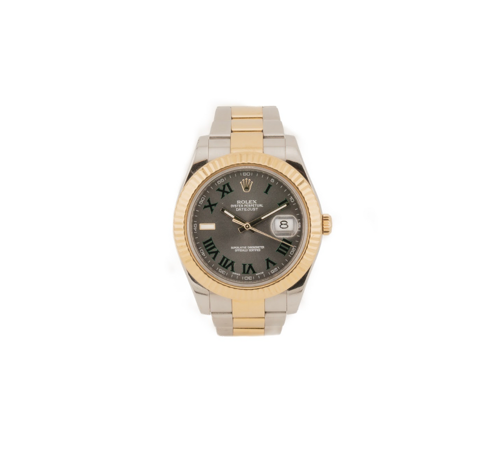 Rolex Datejust II in two-tone Rolesor with a slate "Wimbledon" Dial