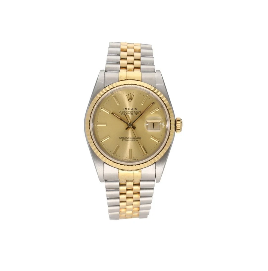 Datejust 36 - Oystersteel & Yellow Gold, Champagne Dial