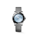 HYDROCONQUEST "FROSTED BLUE" 39MM WITH MESH BRACELET