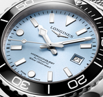 HYDROCONQUEST "FROSTED BLUE" 42MM WITH MESH BRACELET