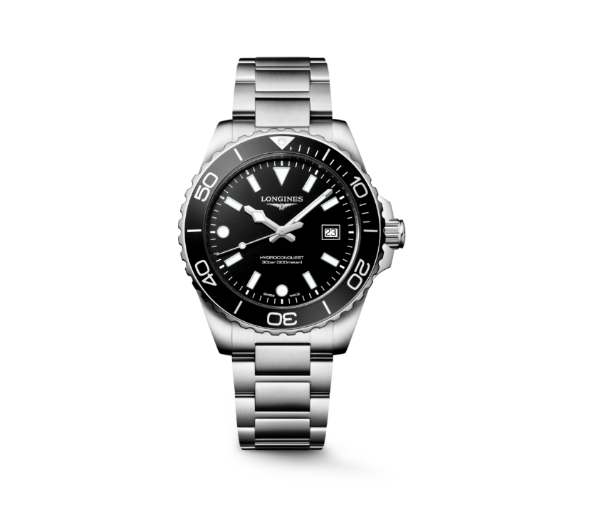 HYDROCONQUEST BLACK 42MM QUARTZ