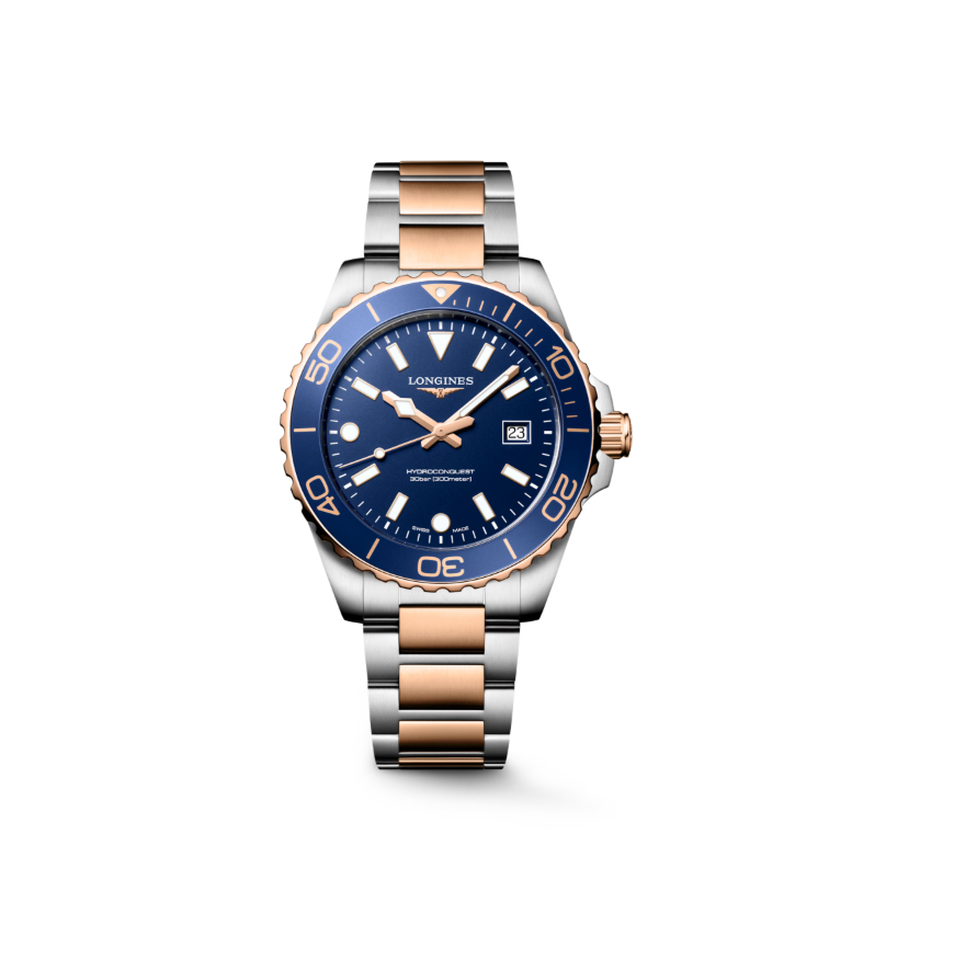 HYDROCONQUEST TWO TONE ROSE GOLD 42MM