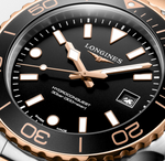HYDROCONQUEST TWO TONE ROSE GOLD "BLACK" DIAL 42MM